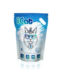 Snow Flakes Силикагелевый наполнитель для кошачьего туалета с гранулами snowflakes 5 л Icat