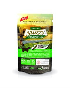Влажный корм для взрослых собак всех пород со свежей телятиной и свеклой 150 гр Stuzzy monoprotein