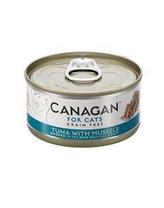 Полнорационный беззерновой влажный корм для кошек всех возрастов тунец с мидиями 75 гр Canagan