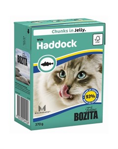 Кусочки паштета в желе для взрослых кошек с морской рыбой 370 гр Bozita