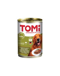 Кусочки паштета в соусе для взрослых собак всех пород с ягненком 400 гр Tomi