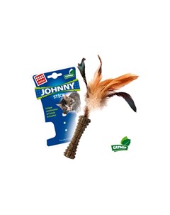 Johnny Stick Игрушка для кошек с натуральным пером и кошачьей мятой Gigwi