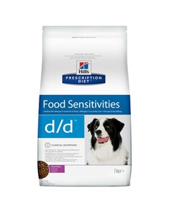 Prescription Diet d d Food Sensitivities Сухой лечебный корм для собак при заболеваниях кожи и аллер Hill`s
