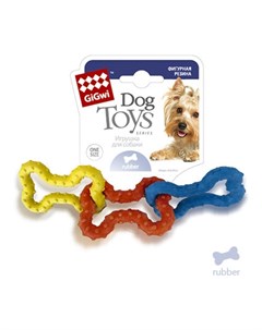 Игрушка для собак три резиновые косточки Gigwi