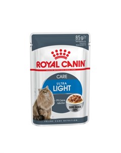 Ultra Light Кусочки облегченного паштета в соусе для взрослых кошек 85 гр Royal canin