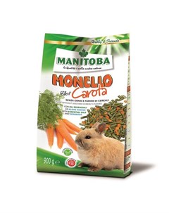 Monello Pellet Carota безглютеновый корм для кроликов с морковью Manitoba