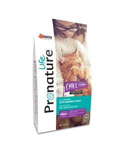 CHILL Сухой корм для кошек с индейкой 5 кг Pronature life