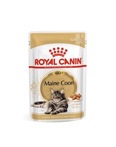 Maine Coon Adult Кусочки паштета в соусе для взрослых кошек Мейн кун 85 гр Royal canin