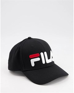 Черная бейсболка с крупным логотипом Illa Fila