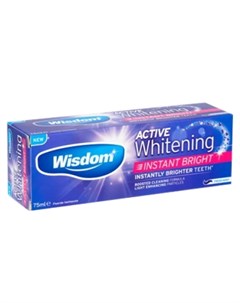 Зубная паста Active Whitening Instant Bright 75 мл Wisdom