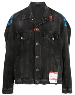 Джинсовая куртка с графичным принтом Maison mihara yasuhiro