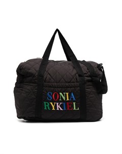 Стеганая сумка с вышитым логотипом Sonia rykiel enfant
