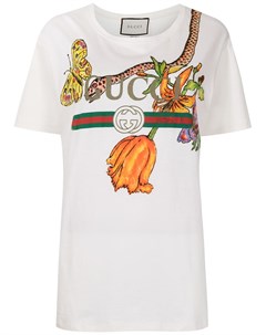 Футболка с логотипом Gucci pre-owned