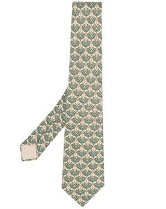 Галстук 2000 х годов с цветочным принтом Hermès