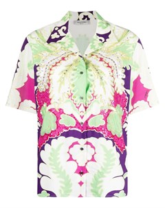 Декорированная рубашка с цветочным принтом Valentino