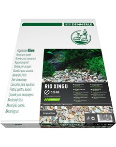 Грунт для аквариума Nature Gravel PlantaHunter Rio Xingu Mix коричнево серый 2 22 мм 5 кг 1 шт Dennerle