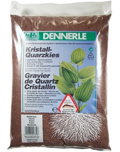 Грунт для аквариума Crystal Quartz Gravel светло коричневый 1 2 мм 5 кг 1 шт Dennerle