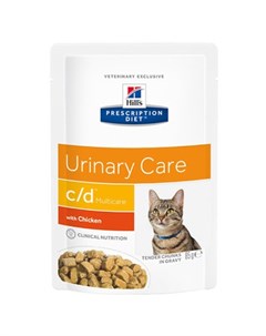 Влажный диетический корм для кошек Prescription Diet c d Multicare Urinary Care при профилактике моч Hill`s