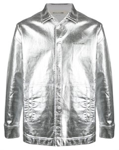 Джинсовая куртка с эффектом металлик и логотипом 1017 alyx 9sm