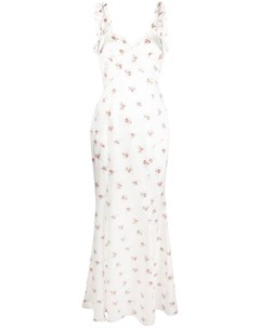 Платье макси с цветочным принтом Alessandra rich