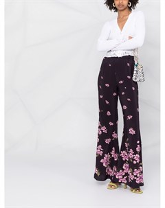 Расклешенные брюки с цветочным принтом Pinko
