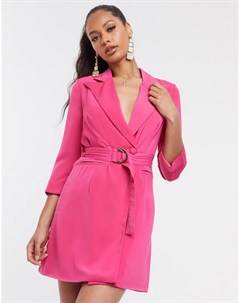 Розовое платье пиджак мини 4th & reckless