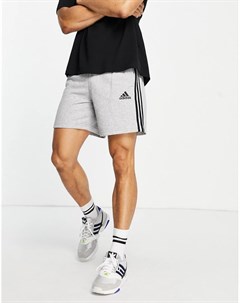 Серые флисовые шорты с 3 полосками adidas Adidas performance