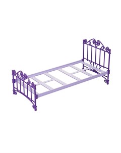 Мебель для кукол Кроватка фиолетовая Огонек