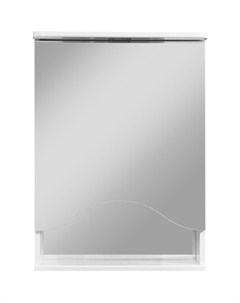Зеркало шкаф Лиана 50 с подсветкой правый белый SP 00000036 Stella polar
