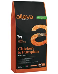 Natural Adult Dog Maxi Chicken Pumpkin низкозерновой для взрослых собак крупных пород с курицей и ты Alleva