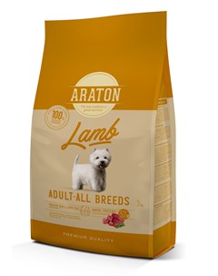 Для взрослых собак с ягненком и рисом 15 кг Araton
