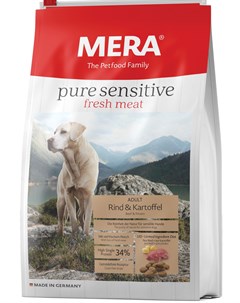 Для взрослых собак беззерновой с говядиной и картофелем 12 5 кг Mera