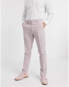 Розовые брюки скинни wedding Asos design