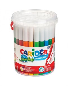 Фломастеры смываемые Jumbo 36 цветов 50 шт Carioca