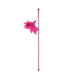 Игрушка для кошек Удочка дразнилка Розовые перья 100 500 мм Триол