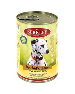 Влажный корм для собак Beef Potatoes 0 4 кг Berkley