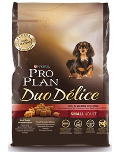 Сухой корм для собак Duo Delice Mini Adult Canine Salmon Rice 2 5 кг Purina pro plan