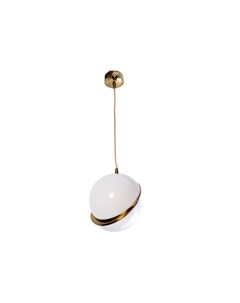 Светильник потолочный шар со смещением белый 25x25 см Garda decor