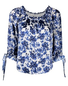 Блузка Alta с открытыми плечами и цветочным принтом Alice+olivia
