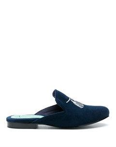Бархатные слиперы Comfort Blue bird shoes