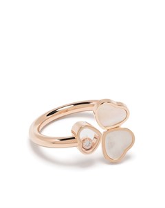 Кольцо Happy Hearts Wings из розового золота с бриллиантом и перламутром Chopard