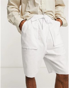 Белые шорты заниженного кроя Asos design