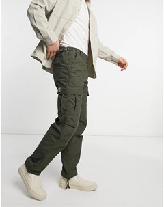 Зеленые брюки карго Carhartt wip