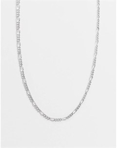 Серебристое ожерелье цепочка из латуни Allsaints