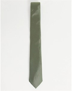 Зеленый галстук из саржи River island