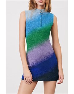 Разноцветное трикотажное платье без рукавов Maje