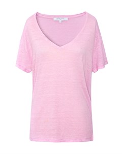Светло розовая льняная футболка Julia Gerard darel