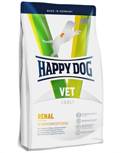Vet Renal для взрослых собак при хронической почечной недостаточности 12 5 кг Happy dog
