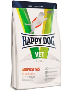 Vet Adipositas для взрослых собак с избыточным весом 12 5 кг Happy dog