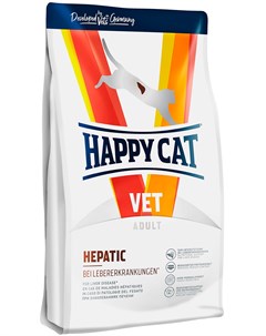 Vet Hepatic для взрослых кошек при заболеваниях печени 1 4 кг Happy cat